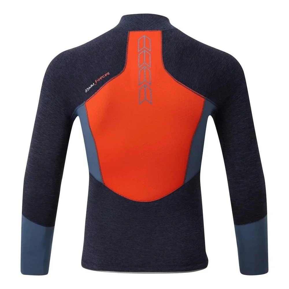 Gill Marine RS17 Race FireCell 3.5mm Long Sleeve Top Dark Denim Orange JL
